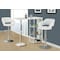 Monarch Specialties Bar Stool, Swivel, Bar Height, Adjustable, Metal, Pu Leather Look, White, Chrome, Contemporary I 2358 - alternate 3
